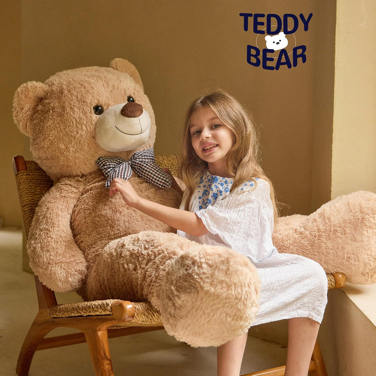 47 inch Big Giant Teddy Bear Stuffed Animals Plush Toys Gift for Kids Girls