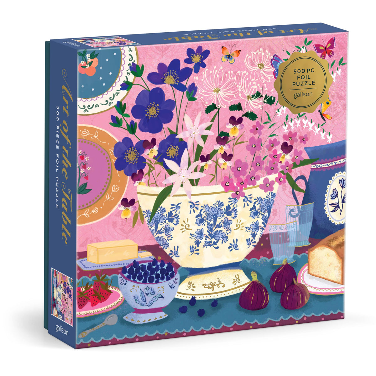 Blooming Streets 500 Piece Puzzle from Galison - Beautifully Illustrated Jigsaw Puzzle of a Local NYC Street, Fun & Challenging, Unique Gift Idea