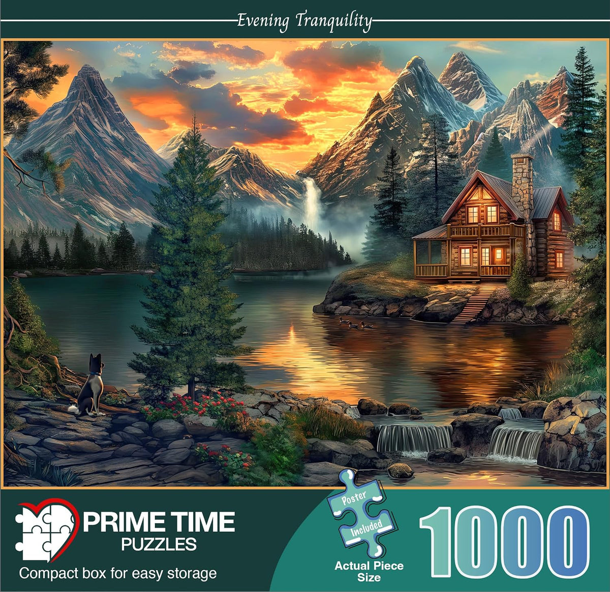 Adult Jigsaw Puzzle 1000 Piece Mountain Cabin