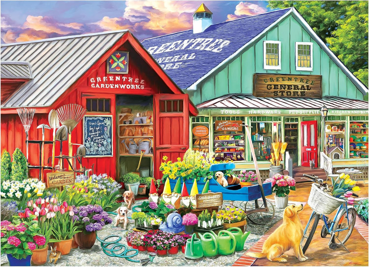 RoseArt Hobby Haven Greentree Garden Center 1000 Piece Jigsaw Puzzle