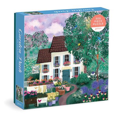 Blooming Streets 500 Piece Puzzle from Galison - Beautifully Illustrated Jigsaw Puzzle of a Local NYC Street, Fun & Challenging, Unique Gift Idea