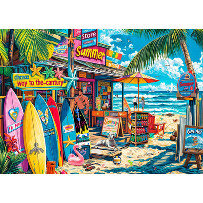 Puzzles for Adults 1000 Pieces, Romantic Street Scene Jigsaw Puzzle with 1:1 HD Poster, Perfect Interlocking No Dust, Stress Relief Ideal Gift for Family Games