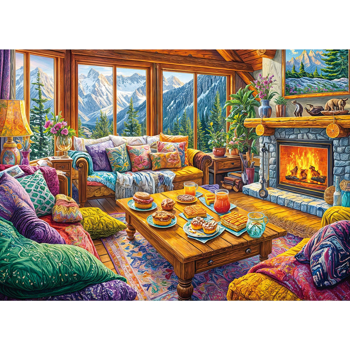 Owl Family Puzzles for Adults 1000 Pieces, Puzzles with Letters on Back, Impossible Hard Difficult Challenging, Precise Interlocking Pieces, Home Wall Decoration & Ideal Gift