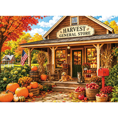 Jigsaw Puzzle for Adults 500 Pieces – 500 Piece Puzzle with Scenic Cabin, Interlocking Adult Puzzles, Letter Clues, Home Decor Gift | 20.5 x 15 in
