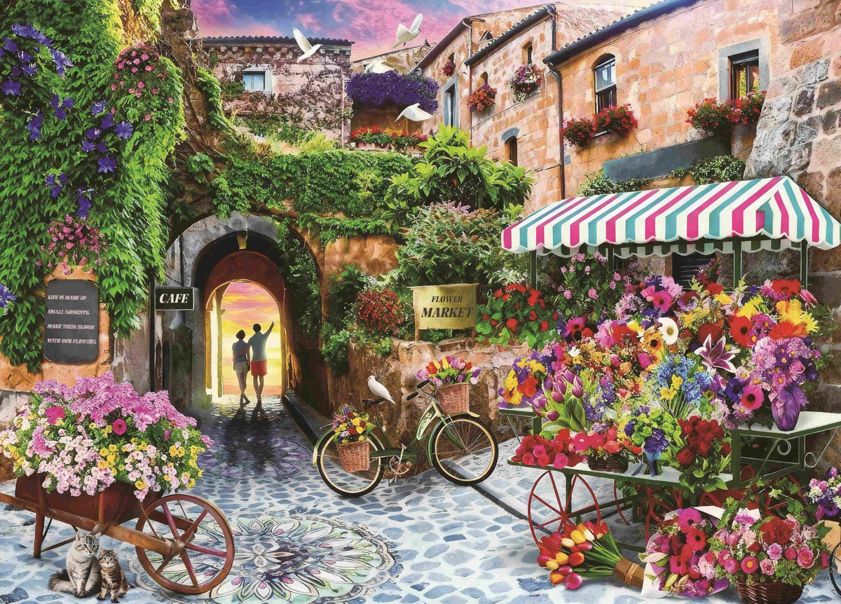 Riverside Terrace 1000 Piece Jigsaw Puzzle for Adults