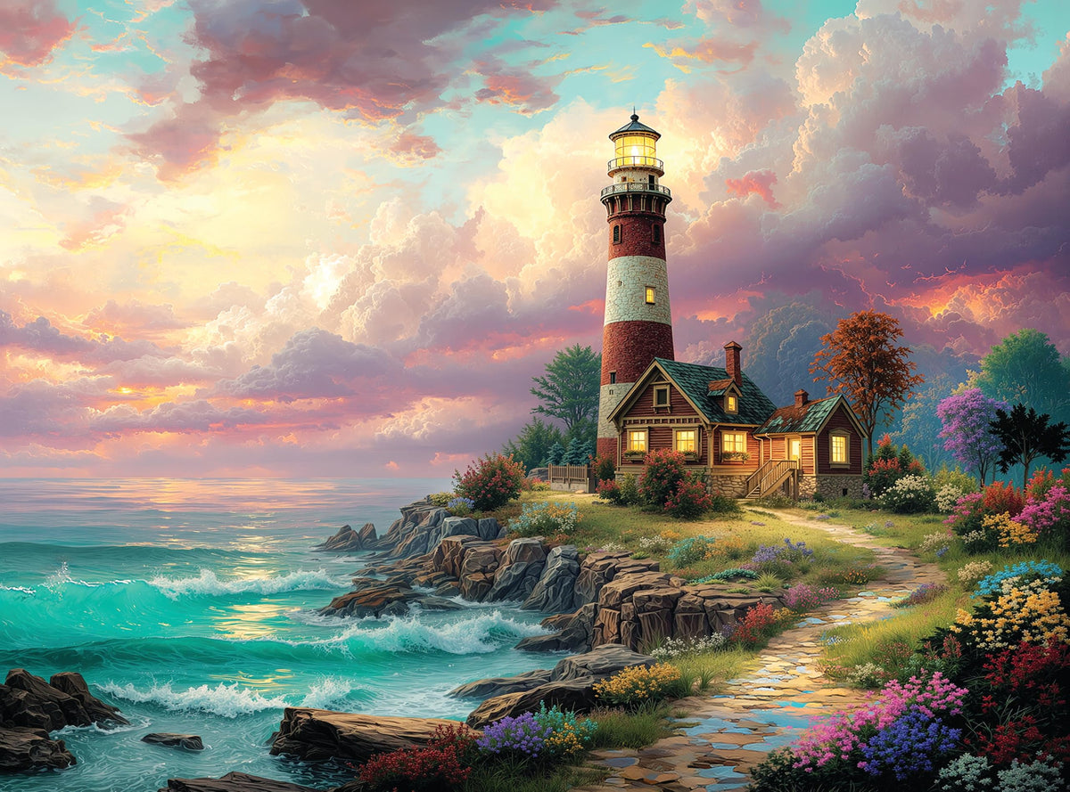 Adult Jigsaw Puzzle 1000 Piece Mountain Cabin