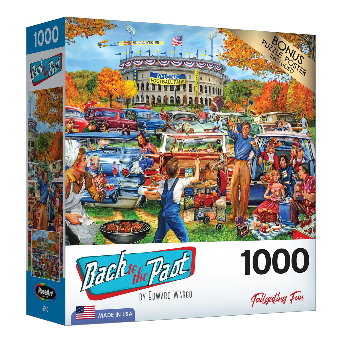 RoseArt - Back to The Past - Ice Cream Truck Day - 1000 Piece Jigsaw Puzzle for Adults