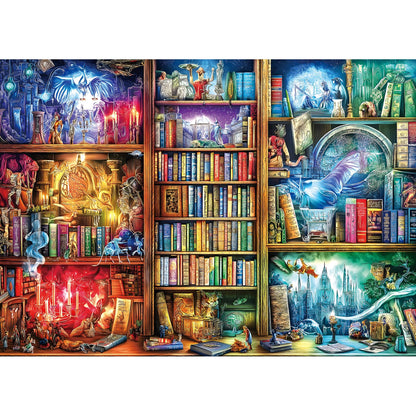 Halloween Haunted House 1000 Piece Jigsaw Puzzle for Adults Spooky Ghosts & Pumpkins Gothic Mansion Challenging 1000-Piece Puzzle with Poster - Fun Adult Puzzle Game for Game Night (27"x20")