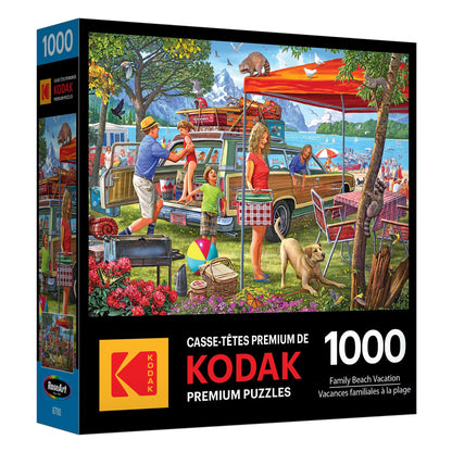 RoseArt Kodak Premium Family Beach Vacation 1000 Piece Jigsaw Puzzle