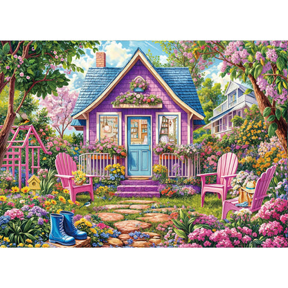 Puzzles for Adults 1000 Pieces, Romantic Street Scene Jigsaw Puzzle with 1:1 HD Poster, Perfect Interlocking No Dust, Stress Relief Ideal Gift for Family Games