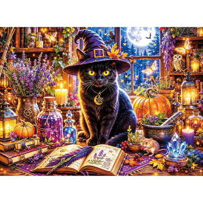 Jigsaw Puzzle for Adults 500 Pieces – 500 Piece Puzzle with Scenic Cabin, Interlocking Adult Puzzles, Letter Clues, Home Decor Gift | 20.5 x 15 in