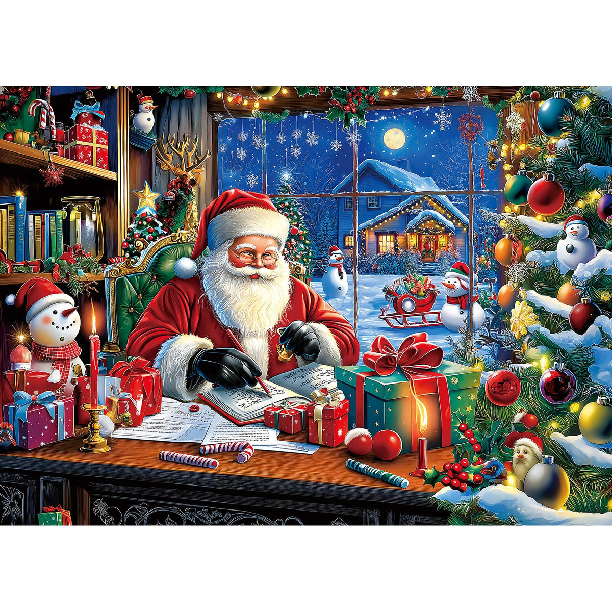 MINIWAN Halloween 1000 Piece Jigsaw Puzzle for Adults, 27.5" x 19.7"