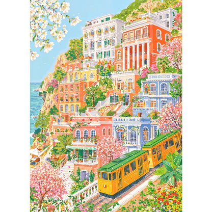 1000 Piece Puzzle for Adults, Flower House Jigsaw Puzzle, Family Puzzles Game, Interlock Perfectly No Dust, Home Decoration Puzzle, Gifts for Parents
