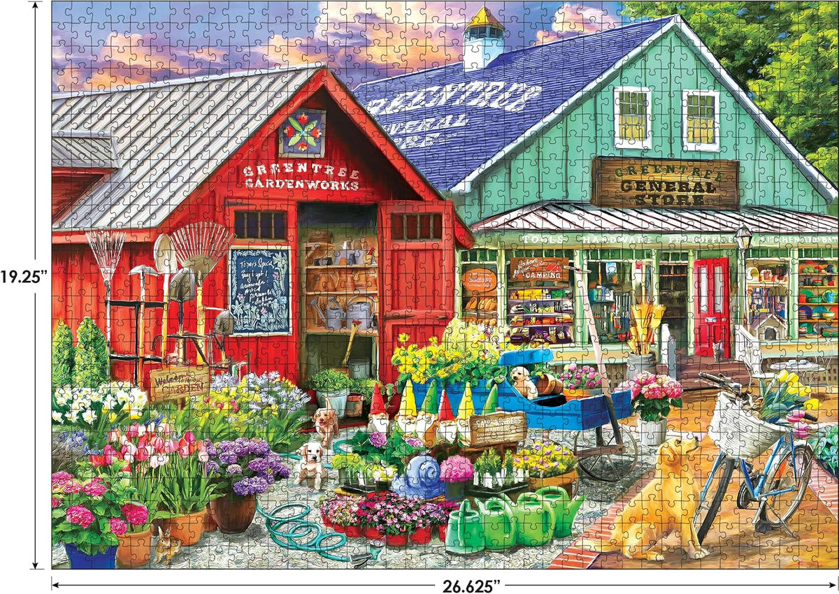 RoseArt Hobby Haven Greentree Garden Center 1000 Piece Jigsaw Puzzle