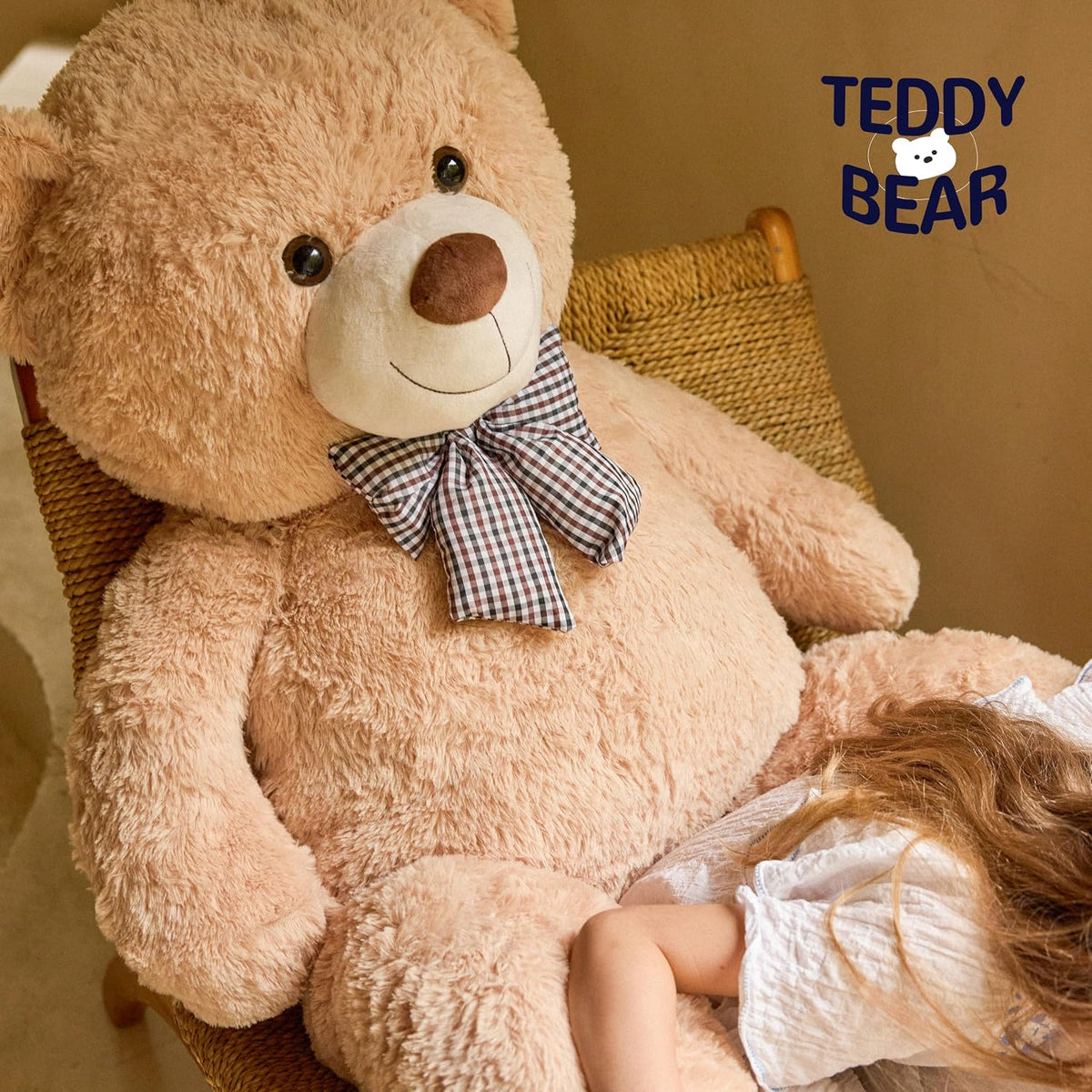 47 inch Big Giant Teddy Bear Stuffed Animals Plush Toys Gift for Kids Girls