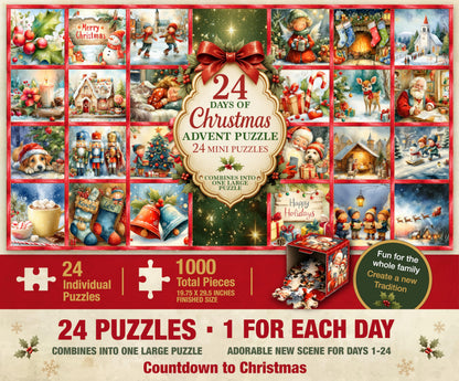 Adult Jigsaw Puzzle 1000 Piece Mountain Cabin
