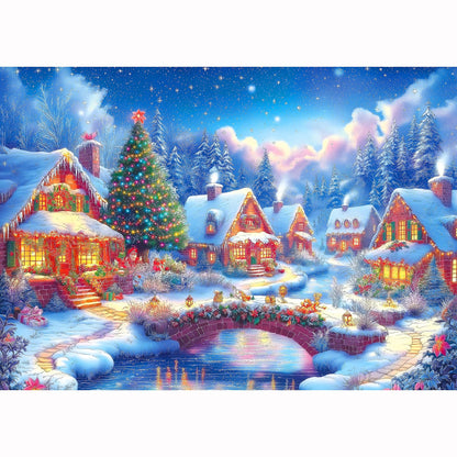 Halloween Haunted House 1000 Piece Jigsaw Puzzle for Adults Spooky Ghosts & Pumpkins Gothic Mansion Challenging 1000-Piece Puzzle with Poster - Fun Adult Puzzle Game for Game Night (27"x20")