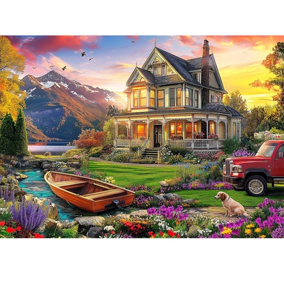 1000 Pieces Puzzles for Adults, Fall Seaside Puzzle 1000 Pieces