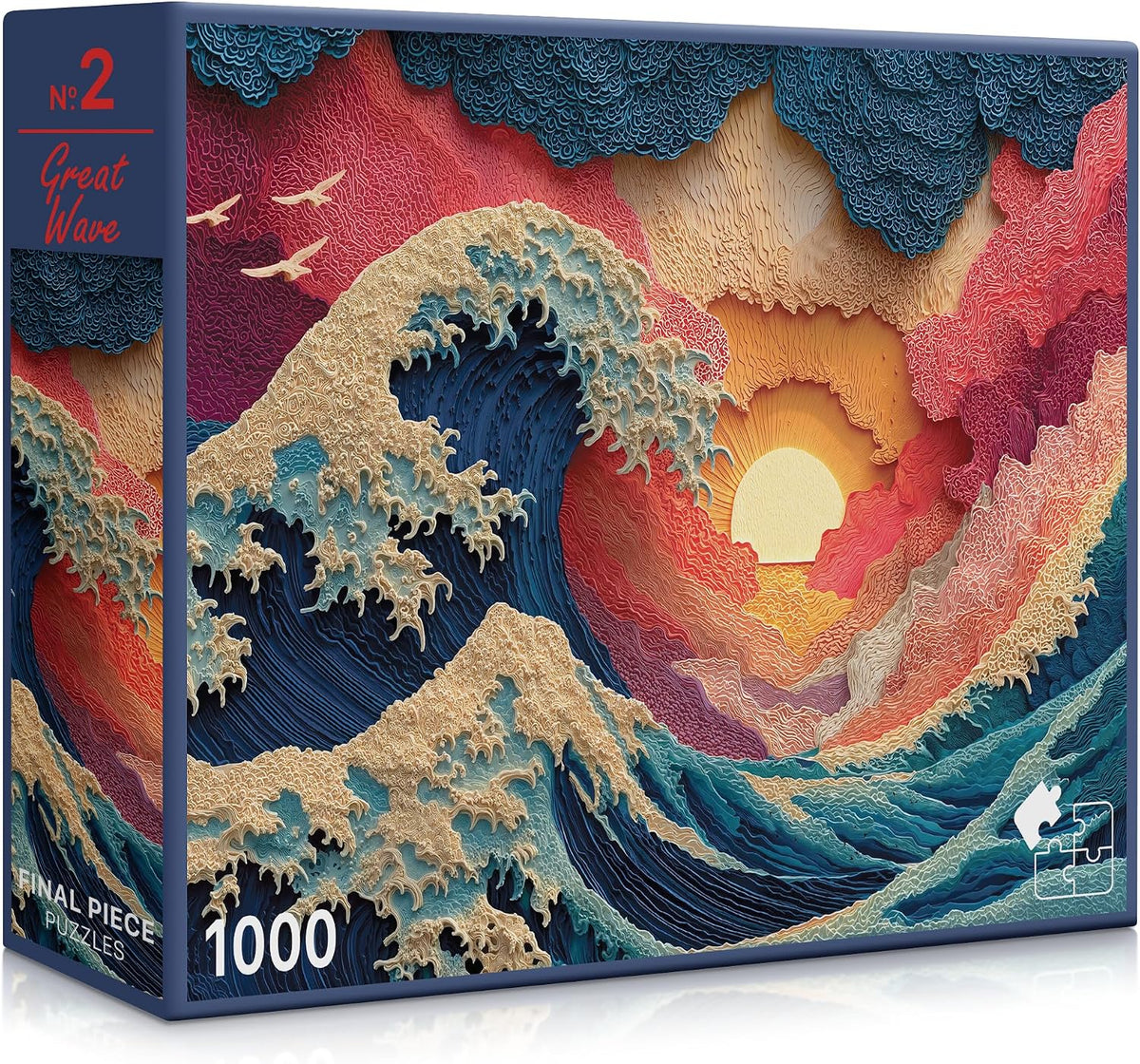 Great Wave (#2) – 1000 Piece Jigsaw Puzzle for Adults - Final Piece Puzzles