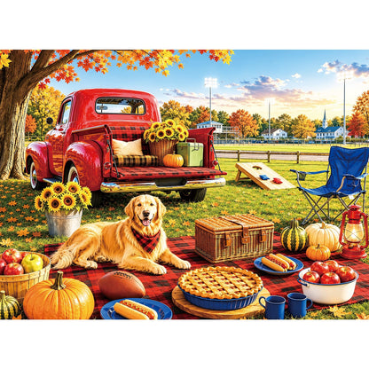 Jigsaw Puzzle for Adults 500 Pieces – 500 Piece Puzzle with Scenic Cabin, Interlocking Adult Puzzles, Letter Clues, Home Decor Gift | 20.5 x 15 in