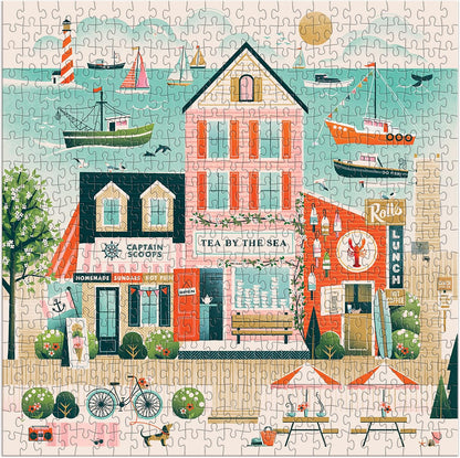 Galison - Beside the Sea 500 Piece Jigsaw Puzzle for Adults