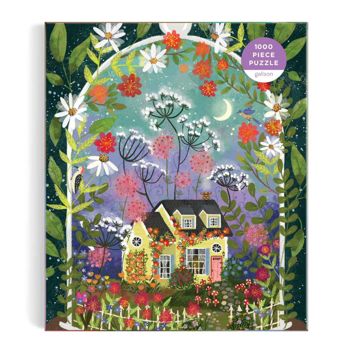 Blooming Streets 500 Piece Puzzle from Galison - Beautifully Illustrated Jigsaw Puzzle of a Local NYC Street, Fun & Challenging, Unique Gift Idea