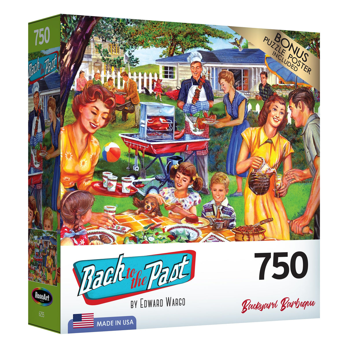 RoseArt - Back to The Past - Ice Cream Truck Day - 1000 Piece Jigsaw Puzzle for Adults
