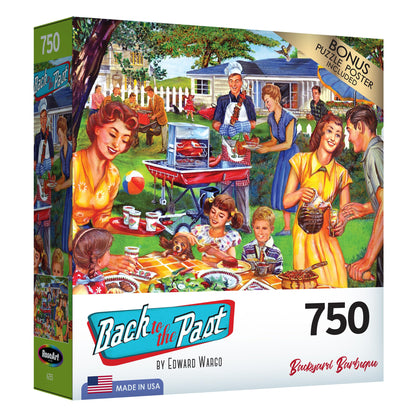 RoseArt - Back to The Past - Ice Cream Truck Day - 1000 Piece Jigsaw Puzzle for Adults