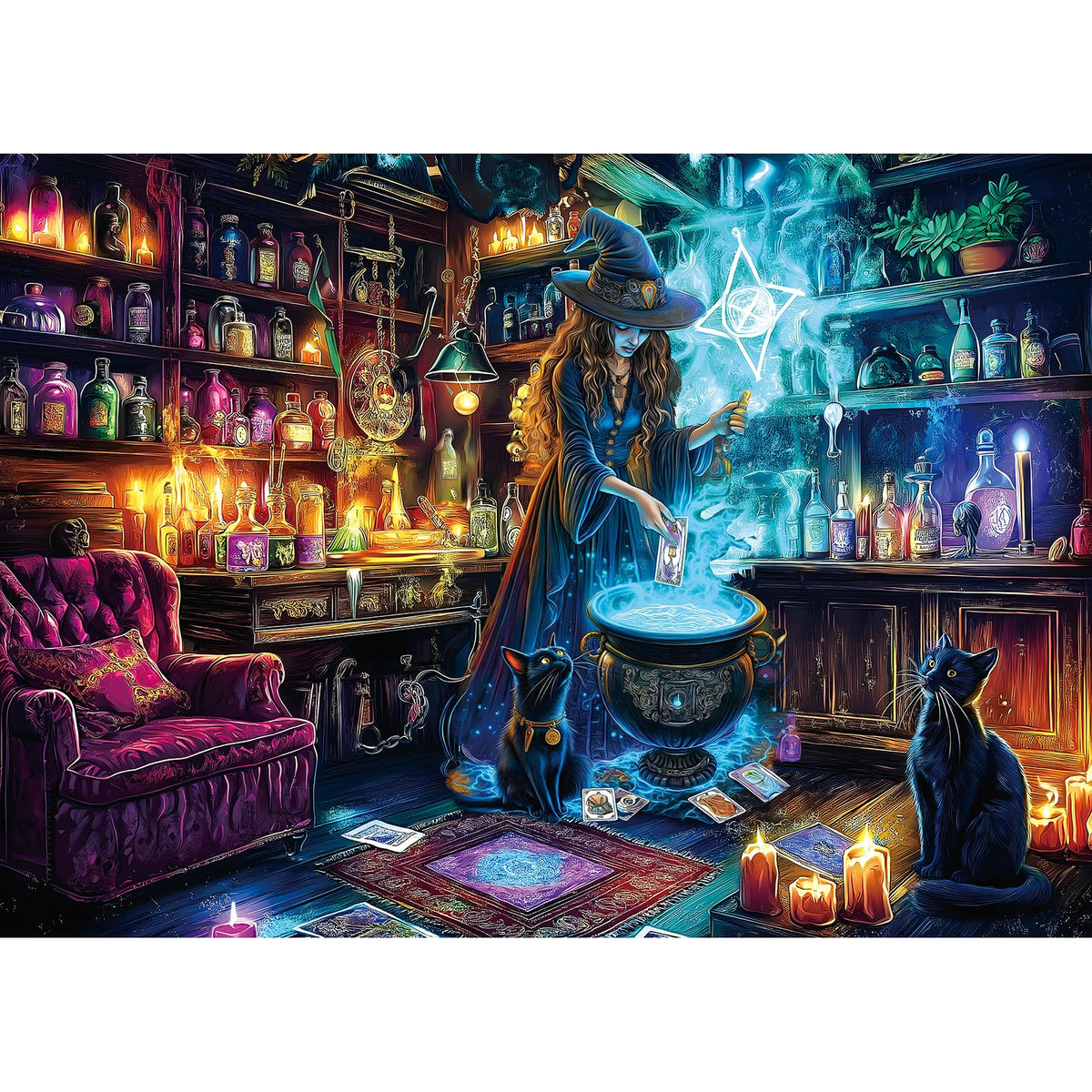MINIWAN Halloween 1000 Piece Jigsaw Puzzle for Adults, 27.5" x 19.7"
