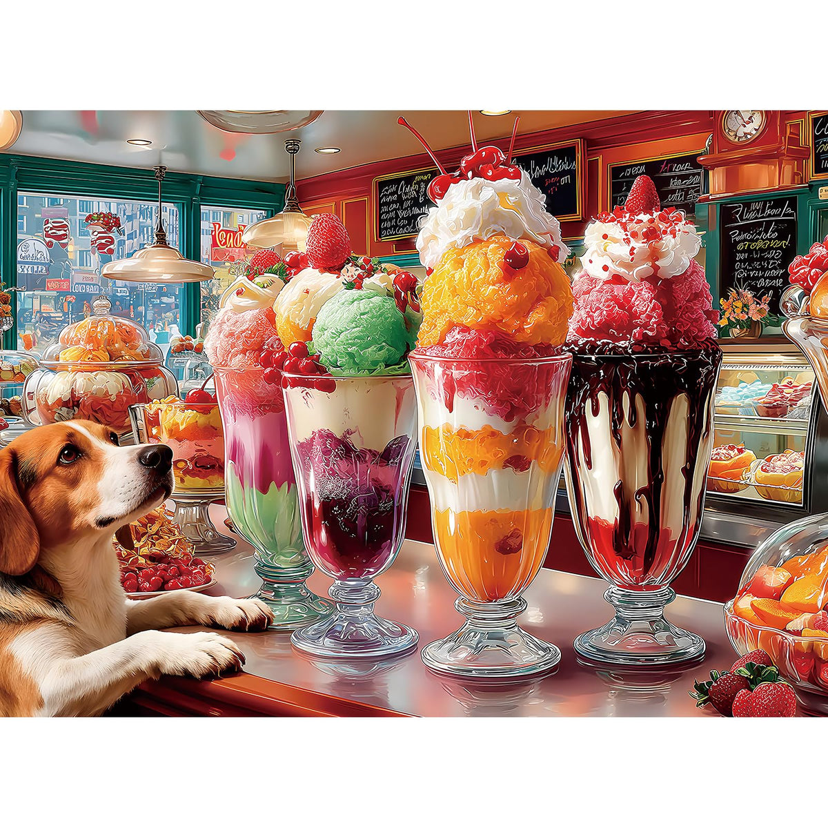 Jigsaw Puzzle for Adults 500 Pieces – 500 Piece Puzzle with Scenic Cabin, Interlocking Adult Puzzles, Letter Clues, Home Decor Gift | 20.5 x 15 in