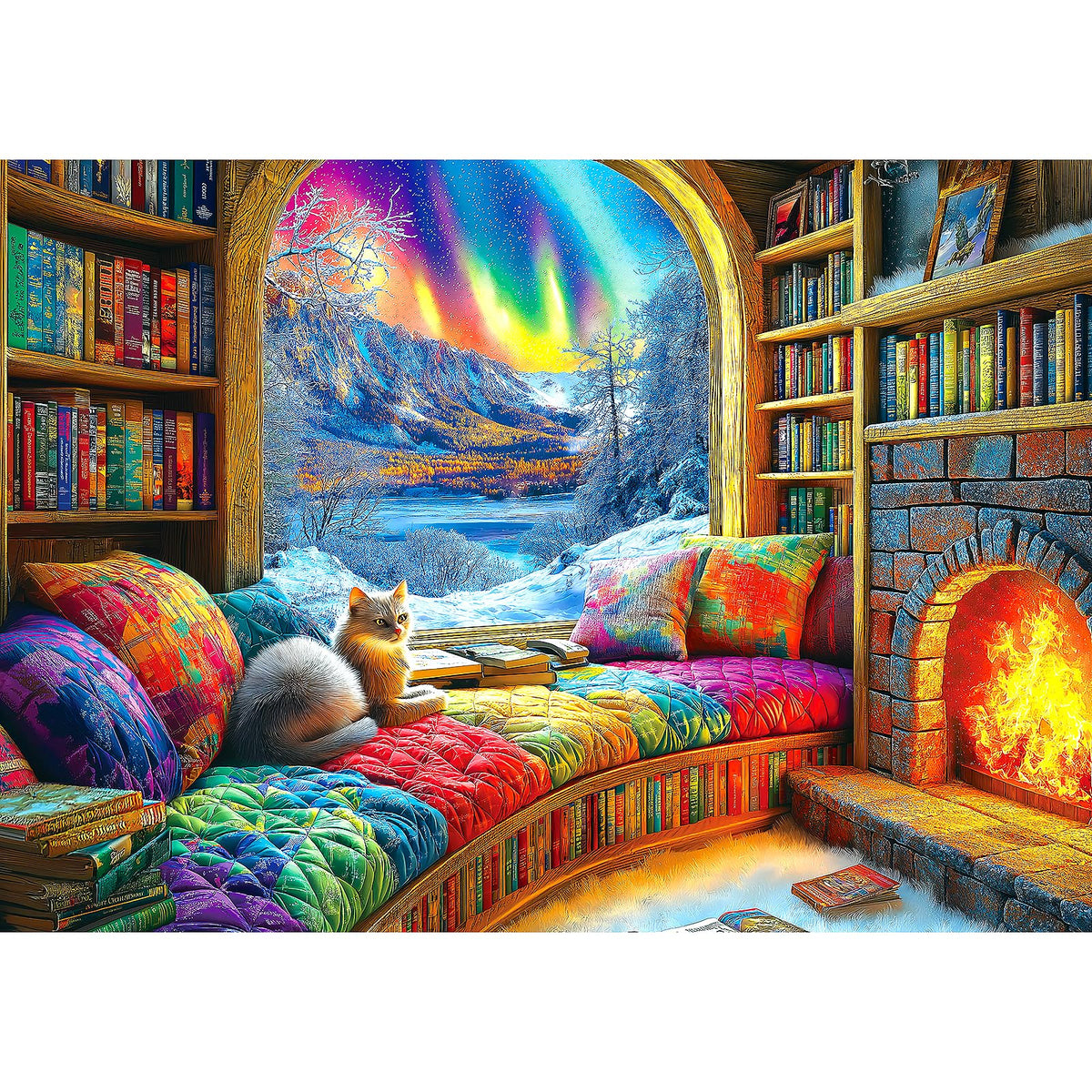 Halloween Haunted House 1000 Piece Jigsaw Puzzle for Adults Spooky Ghosts & Pumpkins Gothic Mansion Challenging 1000-Piece Puzzle with Poster - Fun Adult Puzzle Game for Game Night (27"x20")