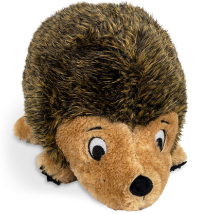 Outward Hound Hedgehogz Plush Dog Toy, Squeaks & Grunts, Medium, 9" x 6.5"