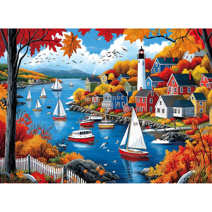 Halloween Haunted House 1000 Piece Jigsaw Puzzle for Adults Spooky Ghosts & Pumpkins Gothic Mansion Challenging 1000-Piece Puzzle with Poster - Fun Adult Puzzle Game for Game Night (27"x20")