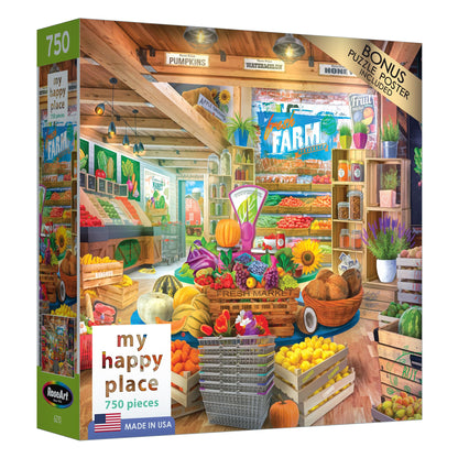 RoseArt My Happy Place Boho Coffeeshop 750 Piece Jigsaw Puzzle