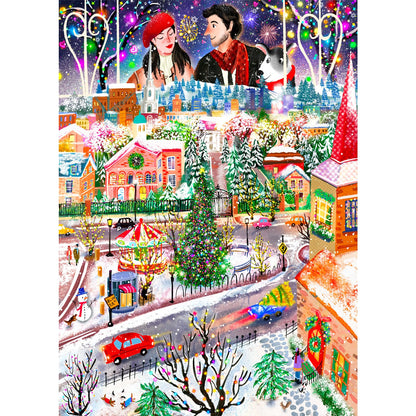 HUADADA Puzzles for Adults 1000 Pieces-Rabbit House Puzzles