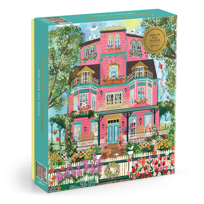 Blooming Streets 500 Piece Puzzle from Galison - Beautifully Illustrated Jigsaw Puzzle of a Local NYC Street, Fun & Challenging, Unique Gift Idea