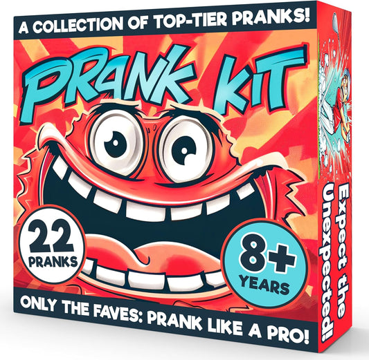 BLOONSY Prank Kit for Teens and Adults, 22 Practical Jokes and Prank Toys
