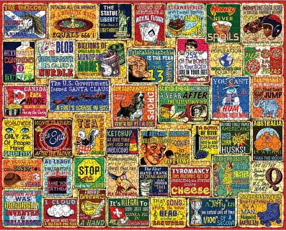White Mountain 1000 Piece Jigsaw Puzzle Adults Fun Vintage, Did You Know