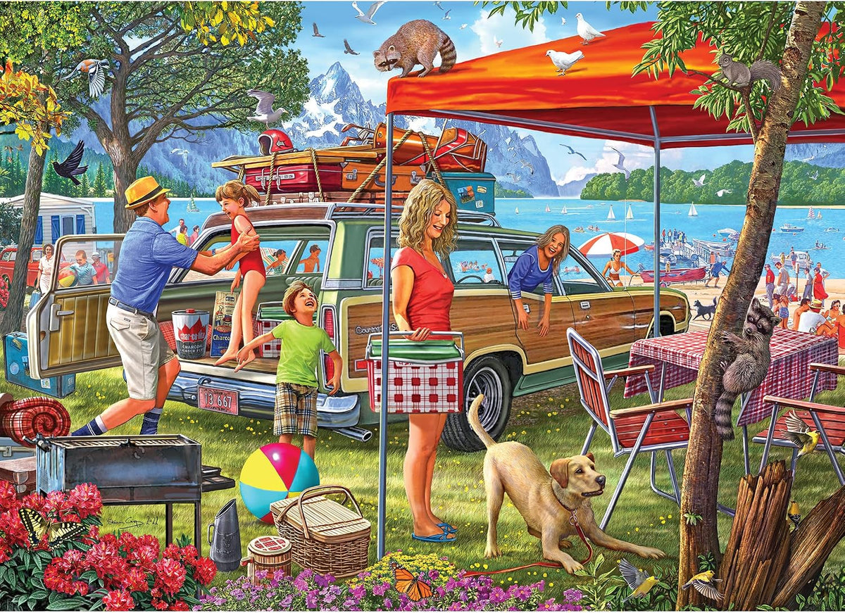 RoseArt Kodak Premium Family Beach Vacation 1000 Piece Jigsaw Puzzle