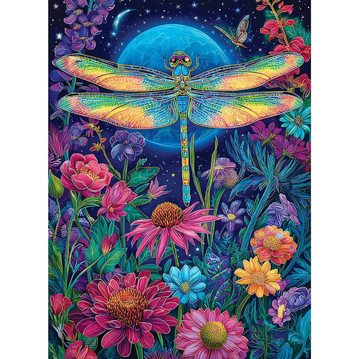 Colorful Birdhouses & Vibrant Birds 500 Piece Jigsaw Puzzle, Family Game