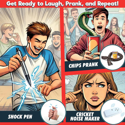BLOONSY Prank Kit for Teens and Adults, 22 Practical Jokes and Prank Toys