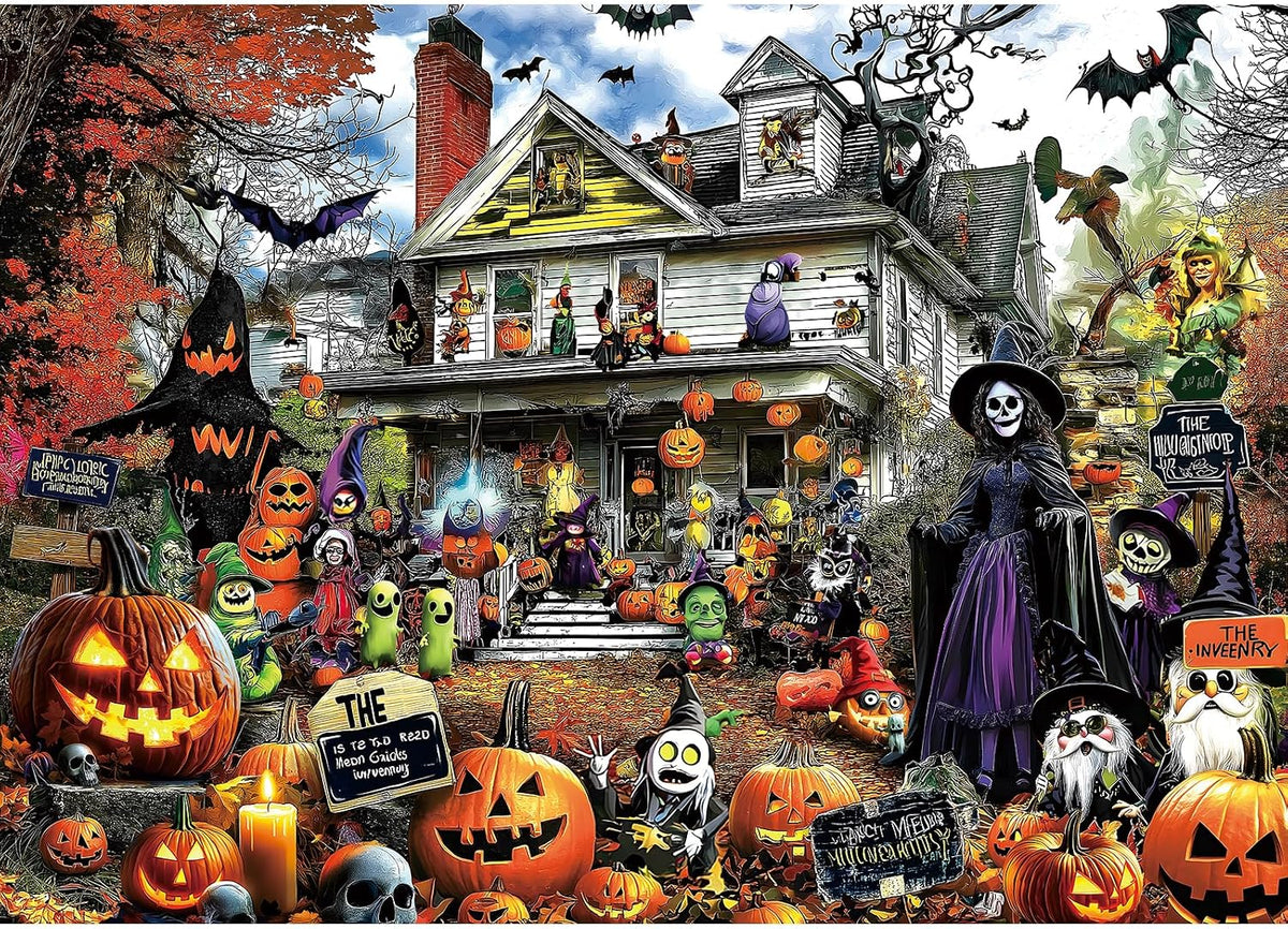 MINIWAN Halloween 1000 Piece Jigsaw Puzzle for Adults, 27.5" x 19.7"