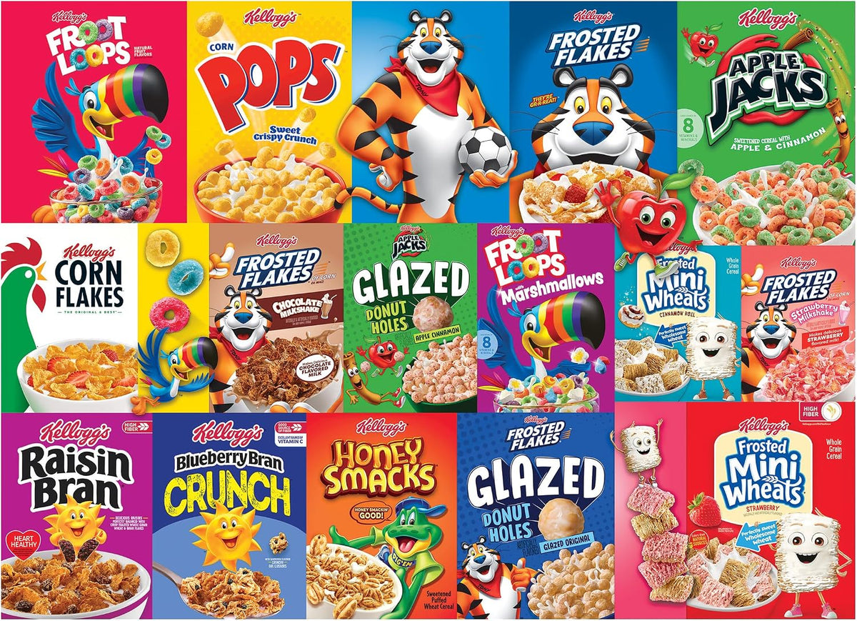 RoseArt - Kellogg's - Cereal Favorites Modern - 1000 Piece Jigsaw Puzzle