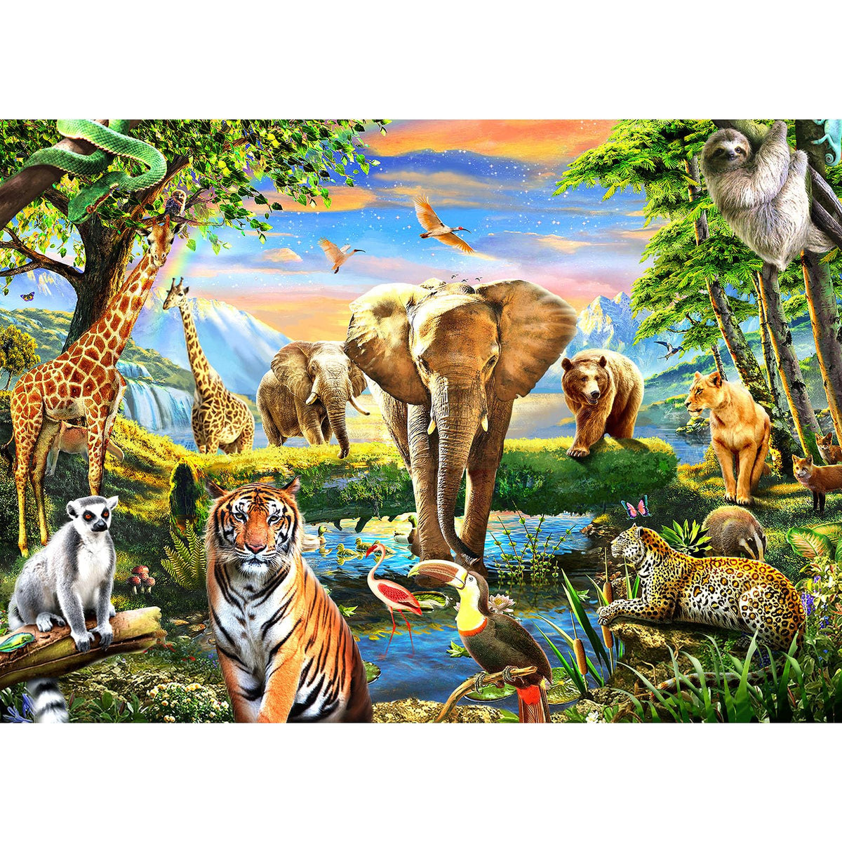 1000 Piece Puzzle for Adults, Flower House Jigsaw Puzzle, Family Puzzles Game, Interlock Perfectly No Dust, Home Decoration Puzzle, Gifts for Parents