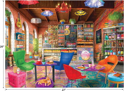 RoseArt My Happy Place Boho Coffeeshop 750 Piece Jigsaw Puzzle