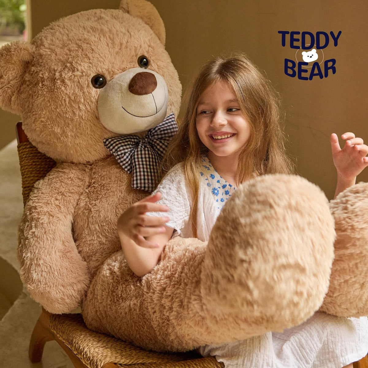 47 inch Big Giant Teddy Bear Stuffed Animals Plush Toys Gift for Kids Girls