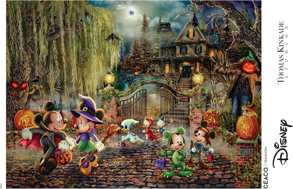 Ceaco - Thomas Kinkade Disney - Mickey and Minnie - 1000 Piece Puzzle