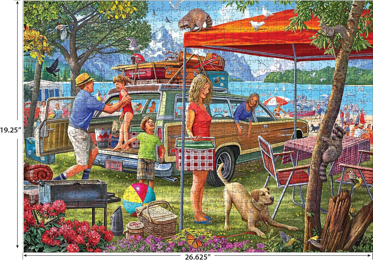 RoseArt Kodak Premium Family Beach Vacation 1000 Piece Jigsaw Puzzle