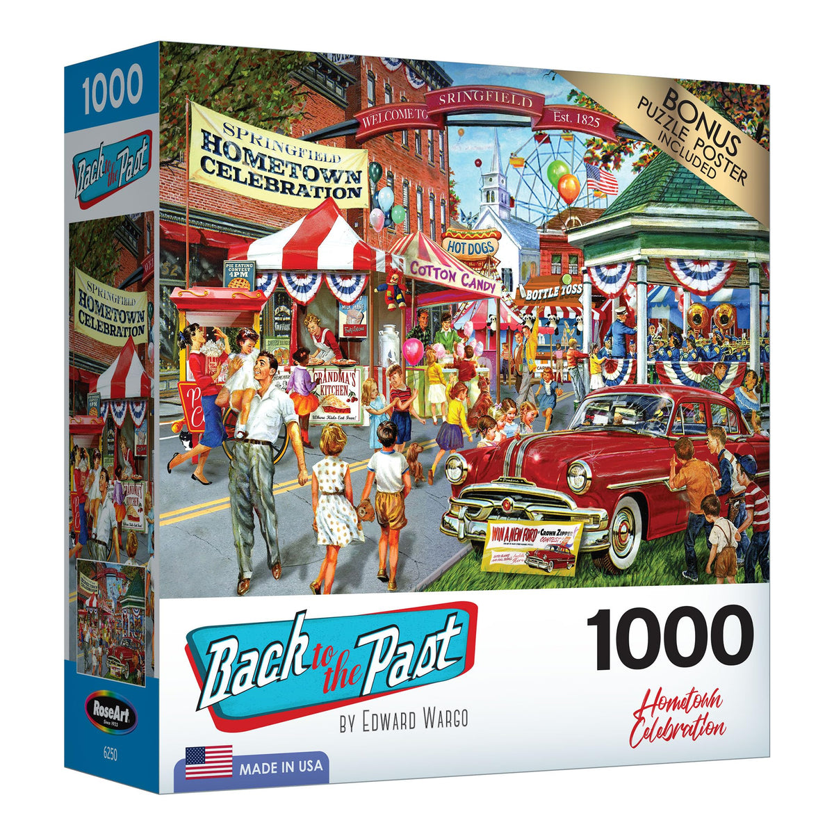 RoseArt - Back to The Past - Ice Cream Truck Day - 1000 Piece Jigsaw Puzzle for Adults
