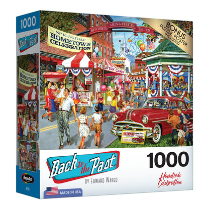 RoseArt - Back to The Past - Ice Cream Truck Day - 1000 Piece Jigsaw Puzzle for Adults